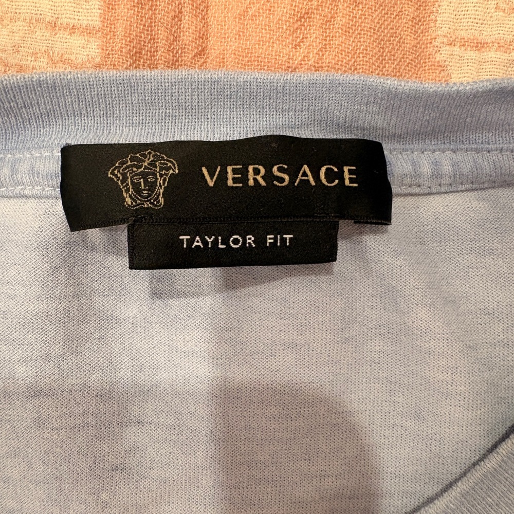 Versace baby blue tie dye tee- authentic - Picture 3 of 4